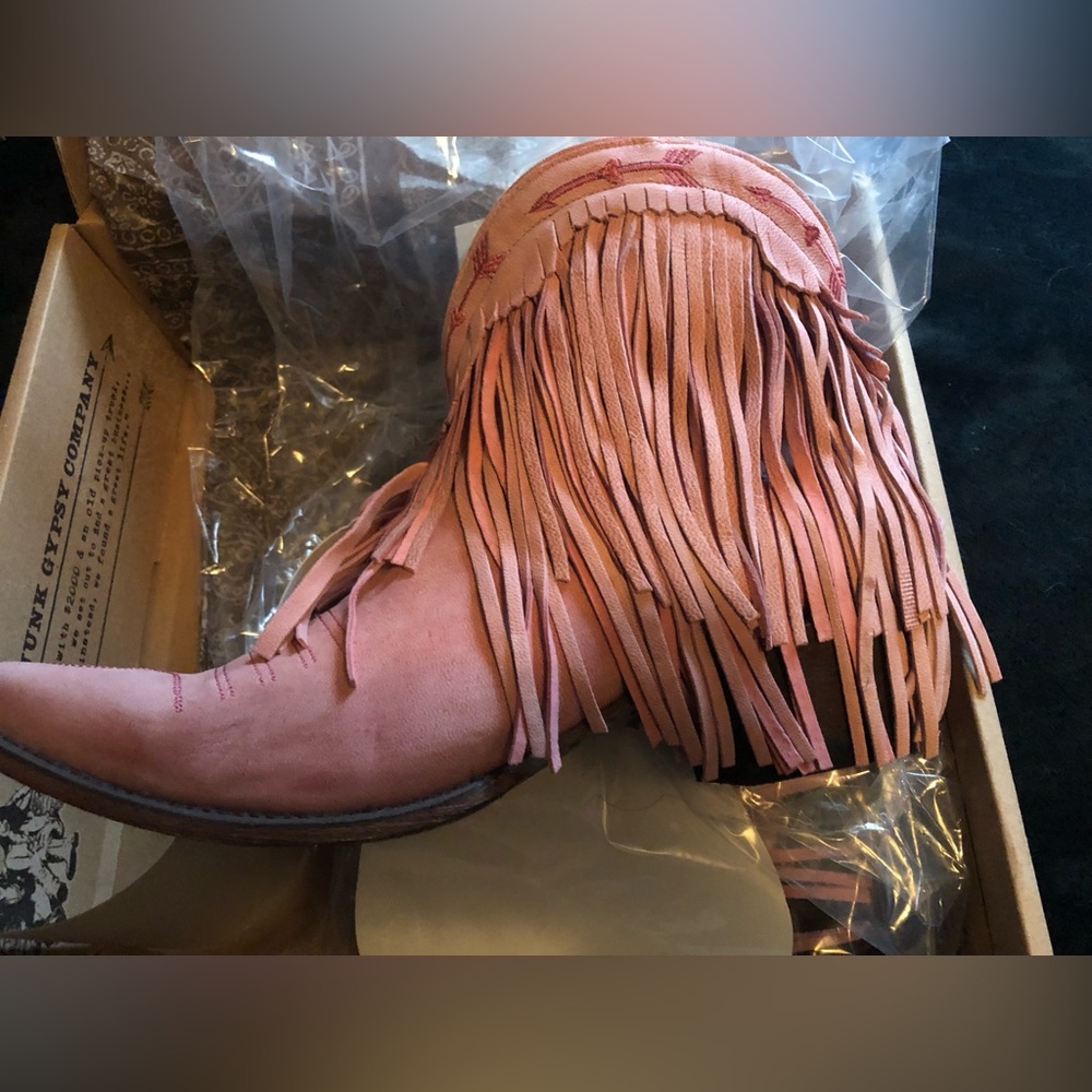 Junk gypsy fringe booties